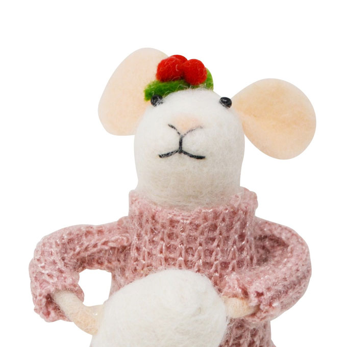 SOURIS GILET ROSE