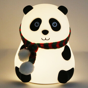 Panda-shaped silicone night lamp